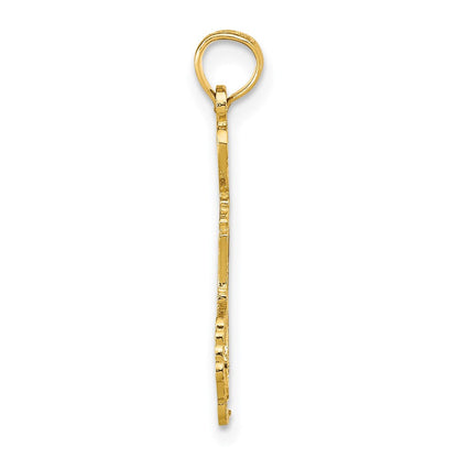 14K Gelbgold Massiv Michigan State Anhänger