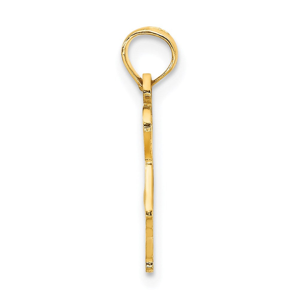 14K Gelbgold Massiv North Carolina State Anhänger