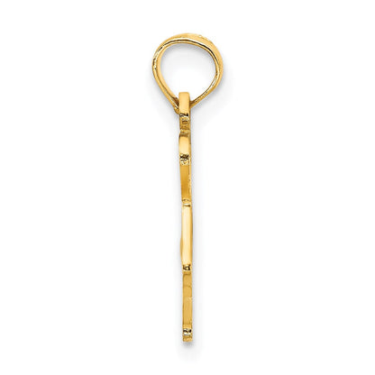 14K Gelbgold Massiv North Carolina State Anhänger