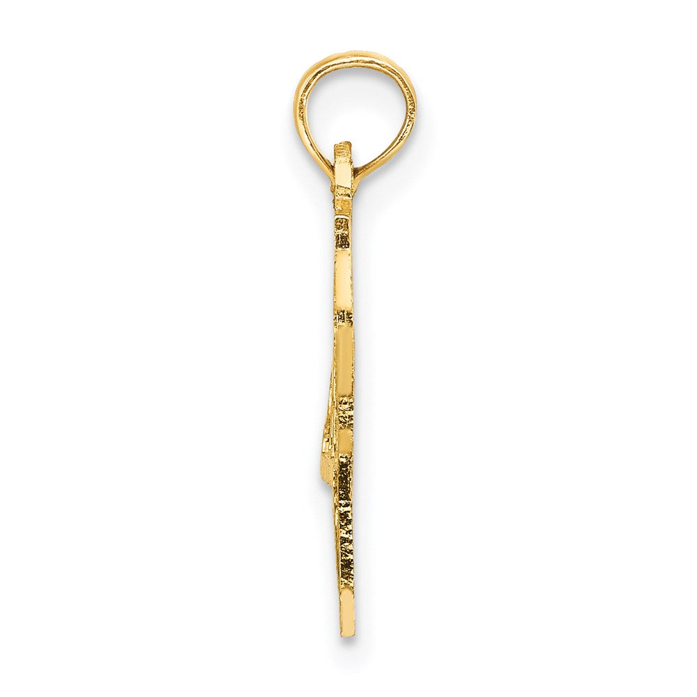 14K Gelbgold Massiv New York State Anhänger