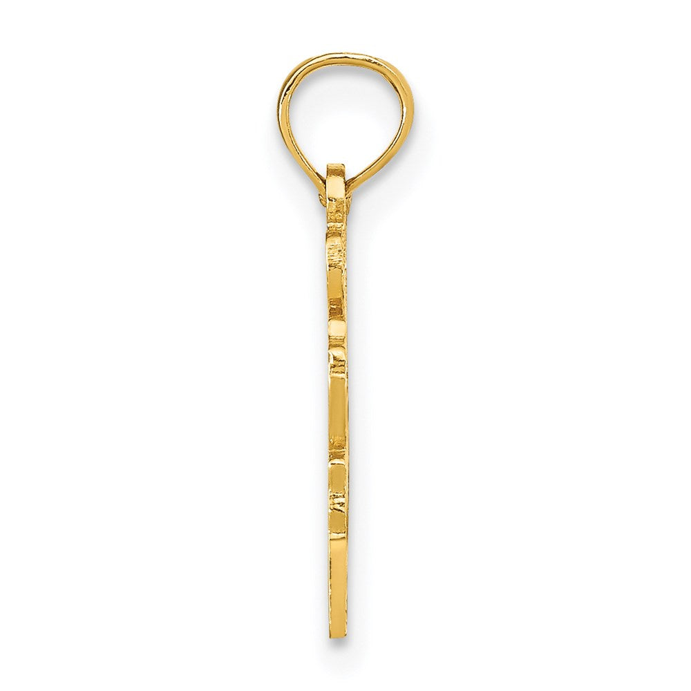 14K Gelbgold Massiv Oregon State Anhänger