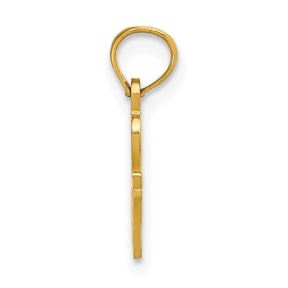 14K Gelbgold Massiv Tennessee State Anhänger