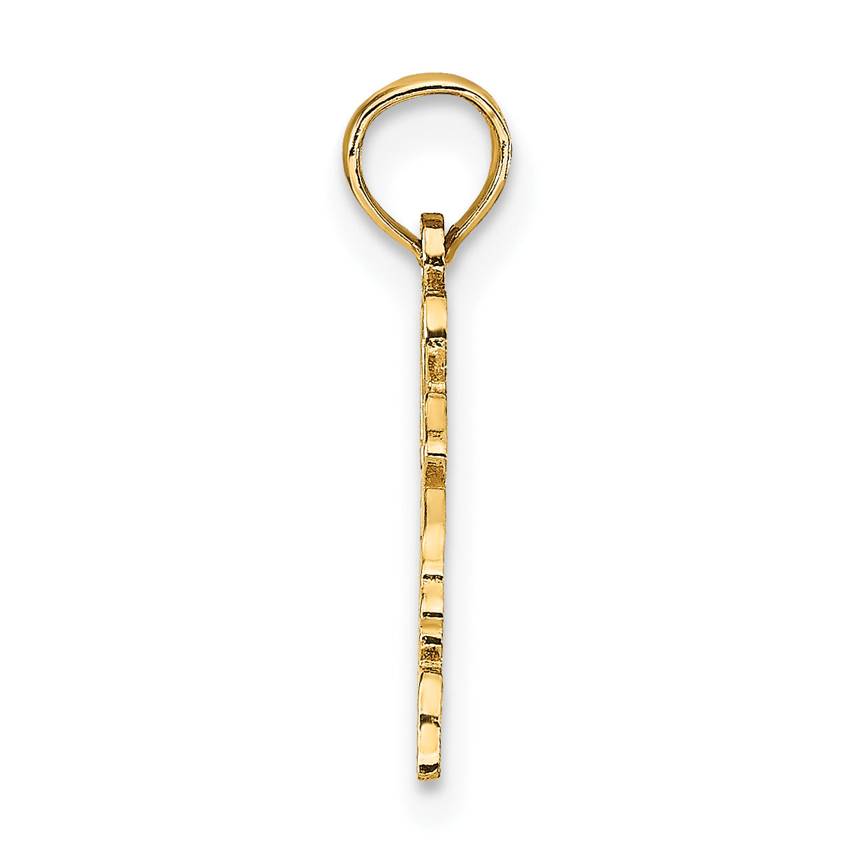14K Gelbgold Massiv Virginia State Anhänger