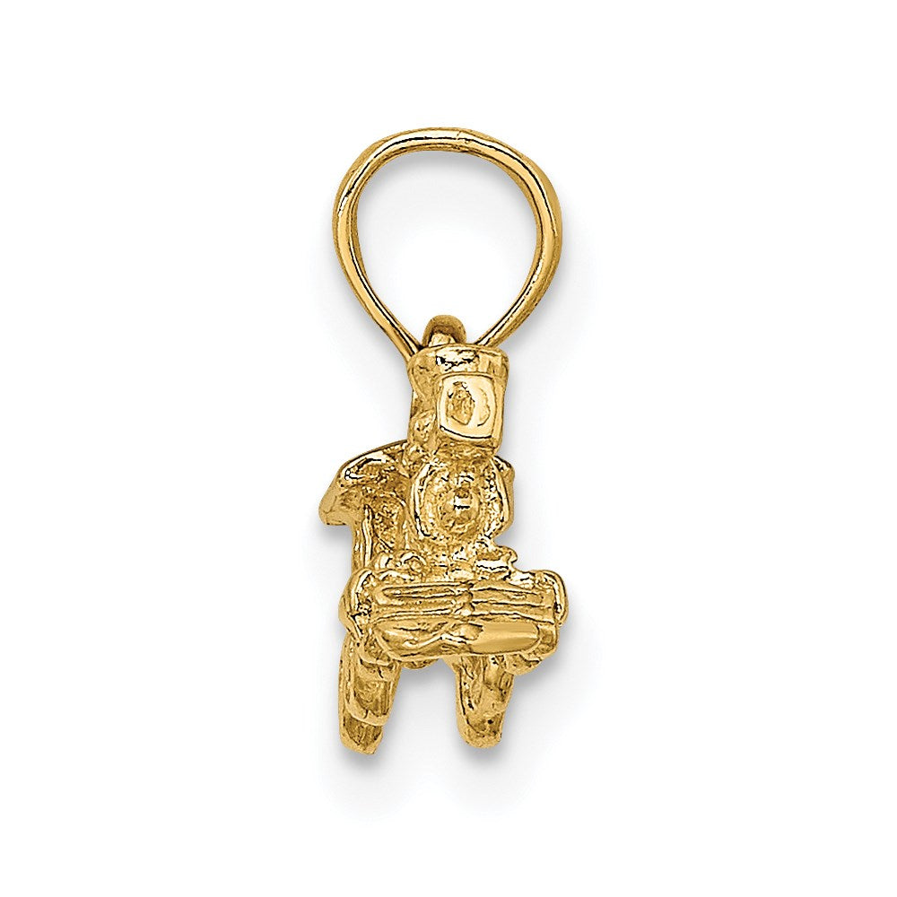 14K Gelbgold 3-d Miniature Zug Charm