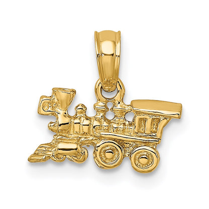 14K Gelbgold 3-d Miniature Zug Charm