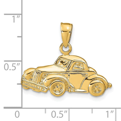 14K Gelbgold Anhänger Klassisches Oldtimer-Auto