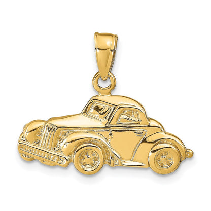 14K Gelbgold Anhänger Klassisches Oldtimer-Auto