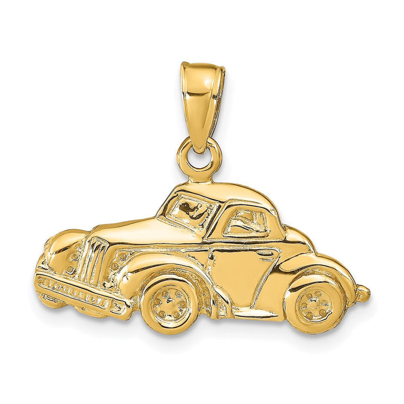 14K Gelbgold Anhänger Klassisches Oldtimer-Auto