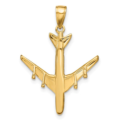 14K Gelbgold 3-D Jet-Anhänger