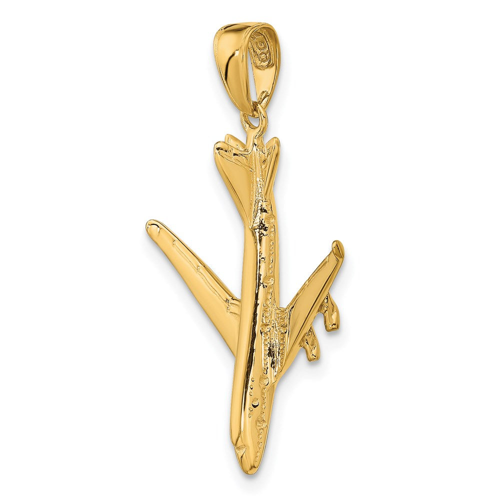 14K Gelbgold 3-D Jet-Anhänger