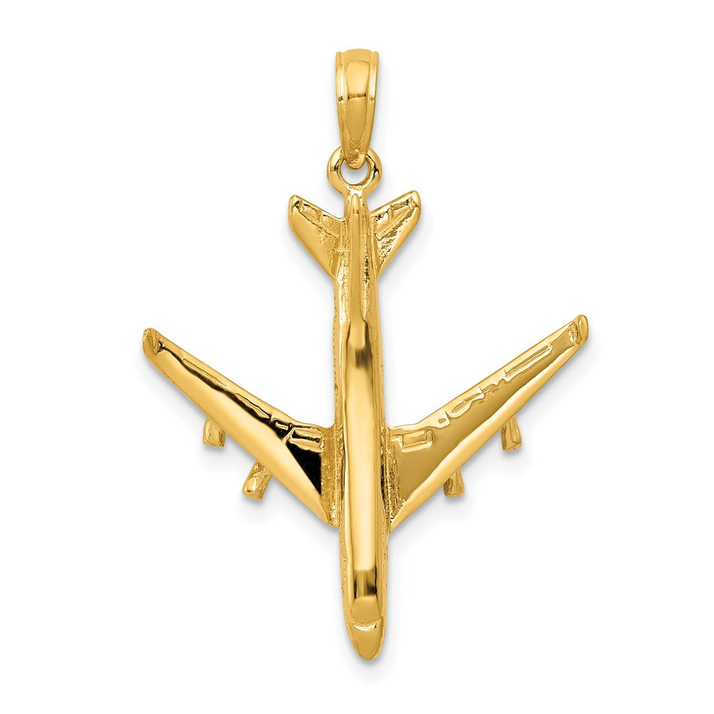 14K Gelbgold 3-D Jet-Anhänger