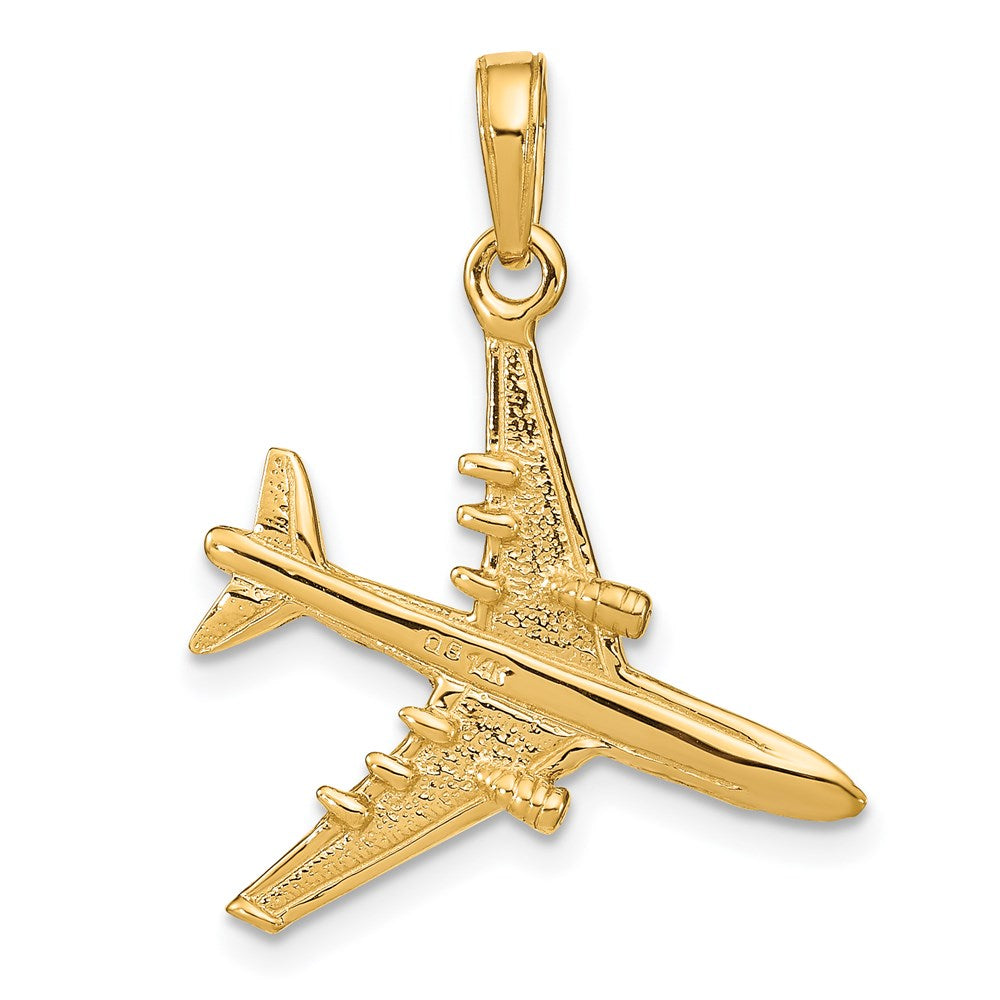 14K Gelbgold 3-D Jet-Anhänger