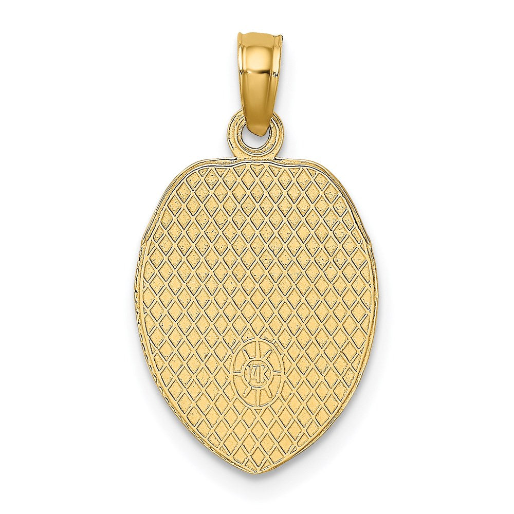 14K Gelbgold Police Officer Abzeichen Anhänger