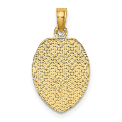 14K Gelbgold Police Officer Abzeichen Anhänger