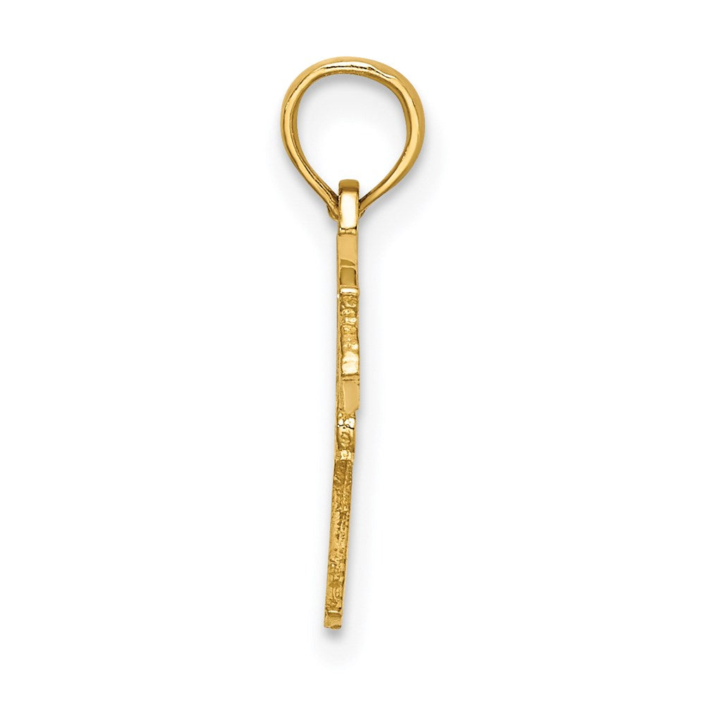 14K Gelbgold Feuer Department Insignia Charm