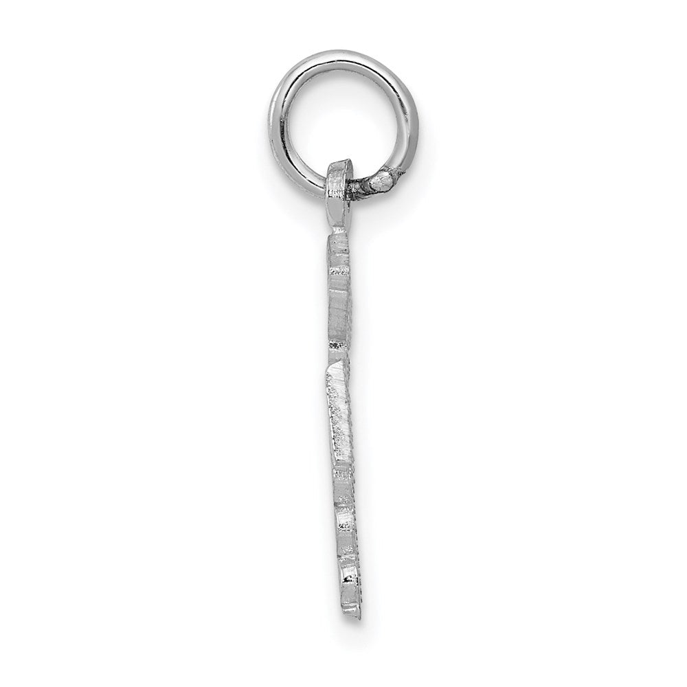 14K Weißgold Rn Charm