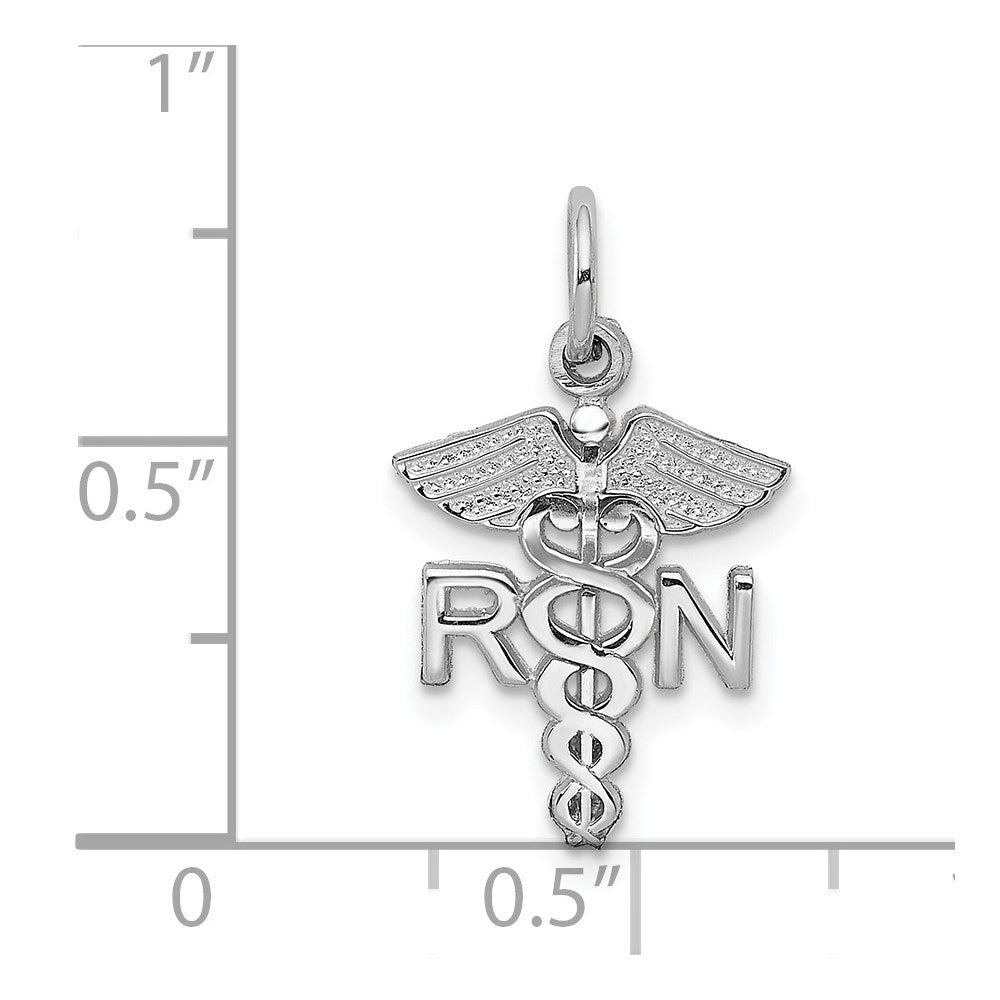 14K Weißgold Rn Charm
