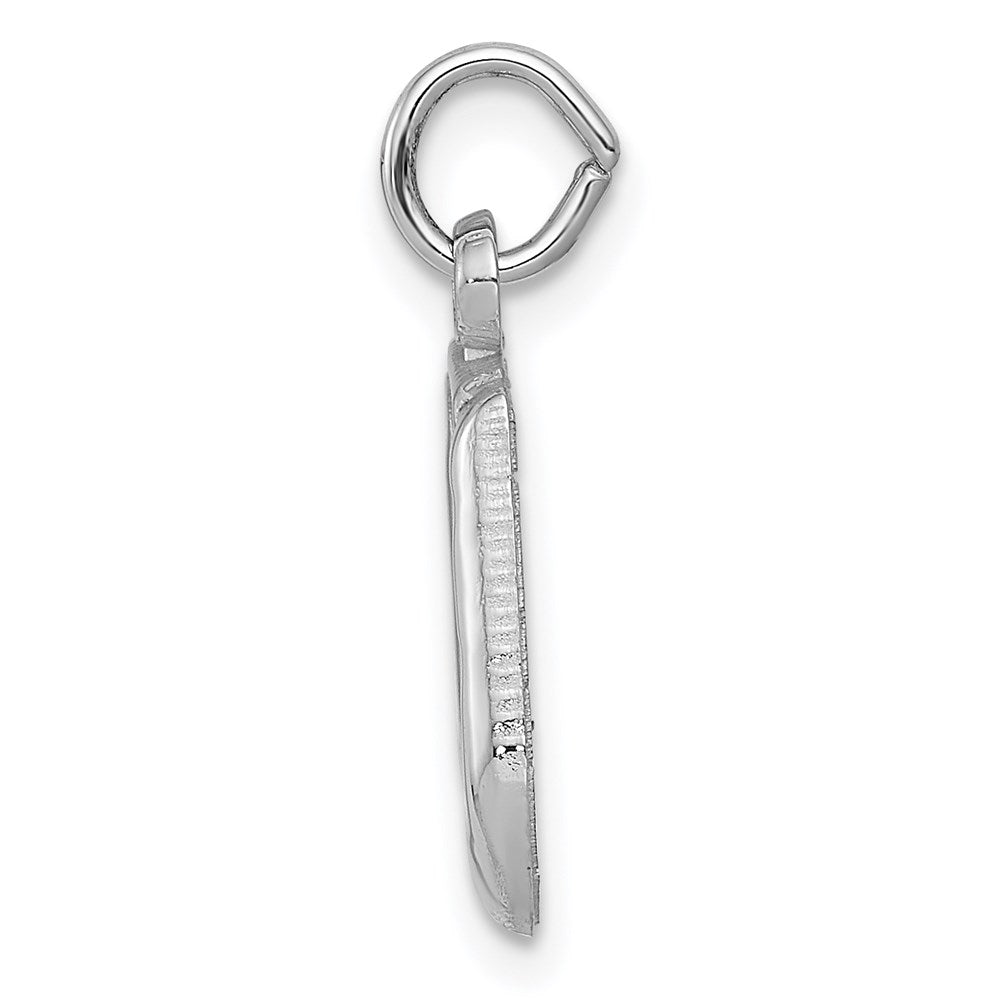 14K Weißgold Poliert Musical Notes Charm