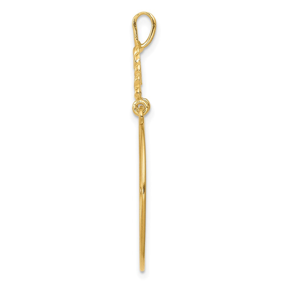 14K Gelbgold Poliert 5-heart Charm Halter