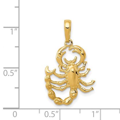 14K Gelbgold Skorpion-Anhänger