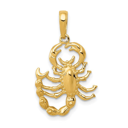 14K Gelbgold Skorpion-Anhänger