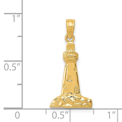 14K Gelbgold Cape May Leuchtturm Charm
