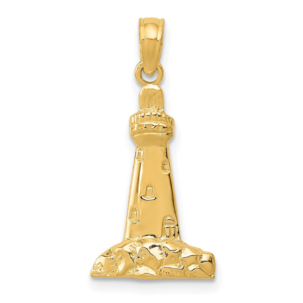 14K Gelbgold Cape May Leuchtturm Charm