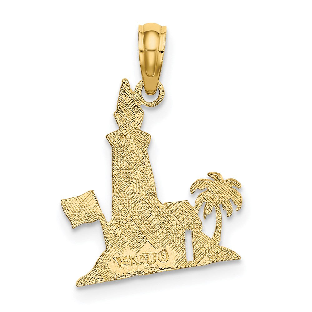 14K Gelbgold Leuchtturm Charm