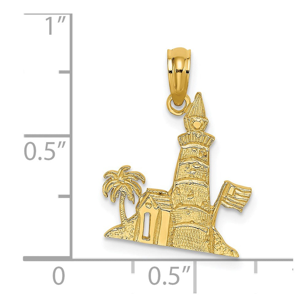 14K Gelbgold Leuchtturm Charm