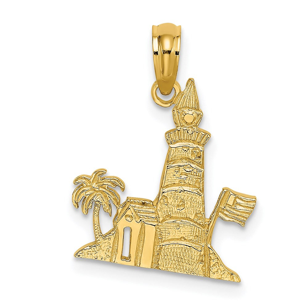 14K Gelbgold Leuchtturm Charm