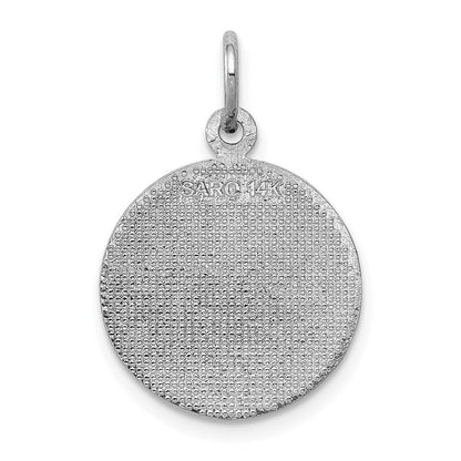 14K Weißgold Kommunion-Charm