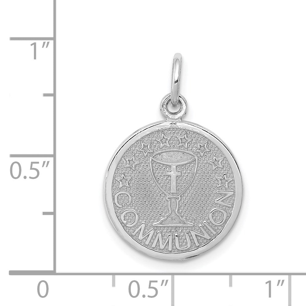 14K Weißgold Kommunion-Charm