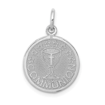 14K Weißgold Kommunion-Charm
