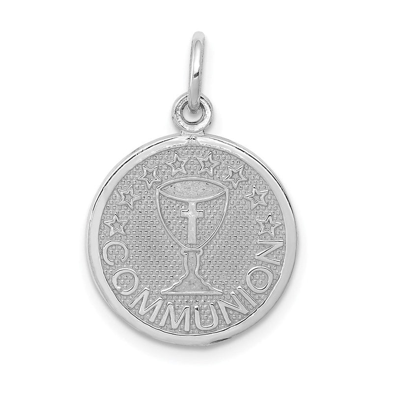 14K Weißgold Kommunion-Charm