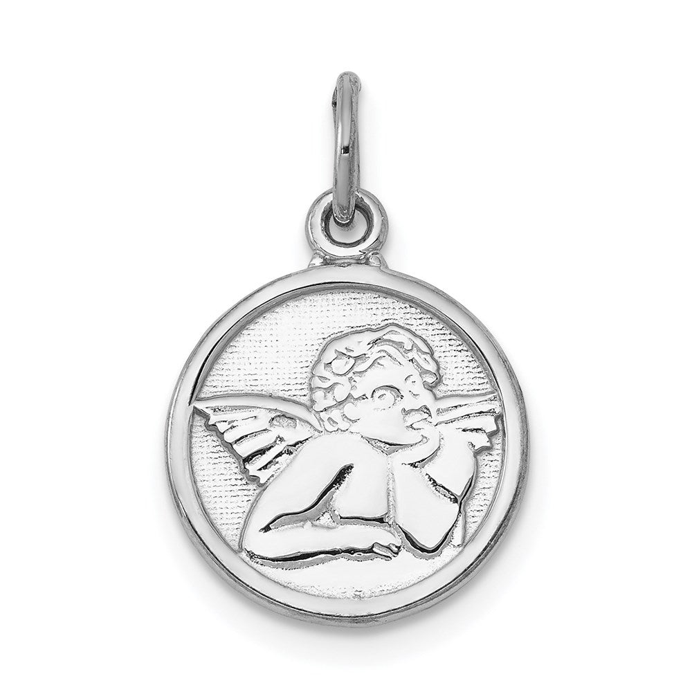 14K Weißgold Poliert Engel Charm