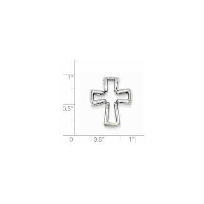 14K Weißgold Kreuzanhänger