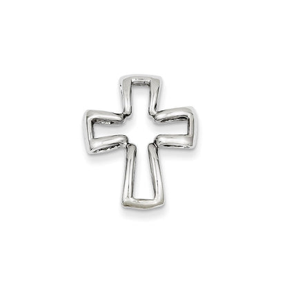 14K Weißgold Kreuzanhänger