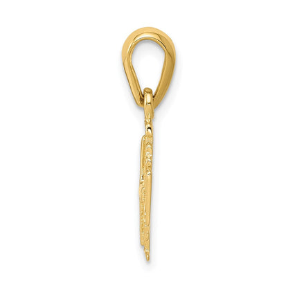 14K Gelbgold Jerusalemkreuz-Charm