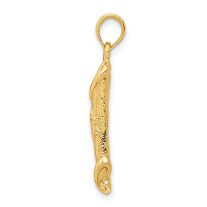 14K Gelbgold Tora-Anhänger mit Davidstern