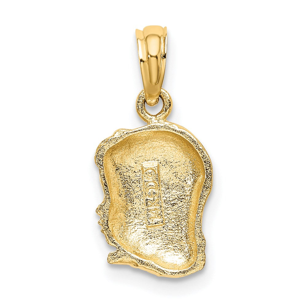 14K Gelbgold Mädchen Kopf Charm