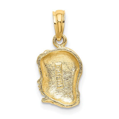 14K Gelbgold Mädchen Kopf Charm