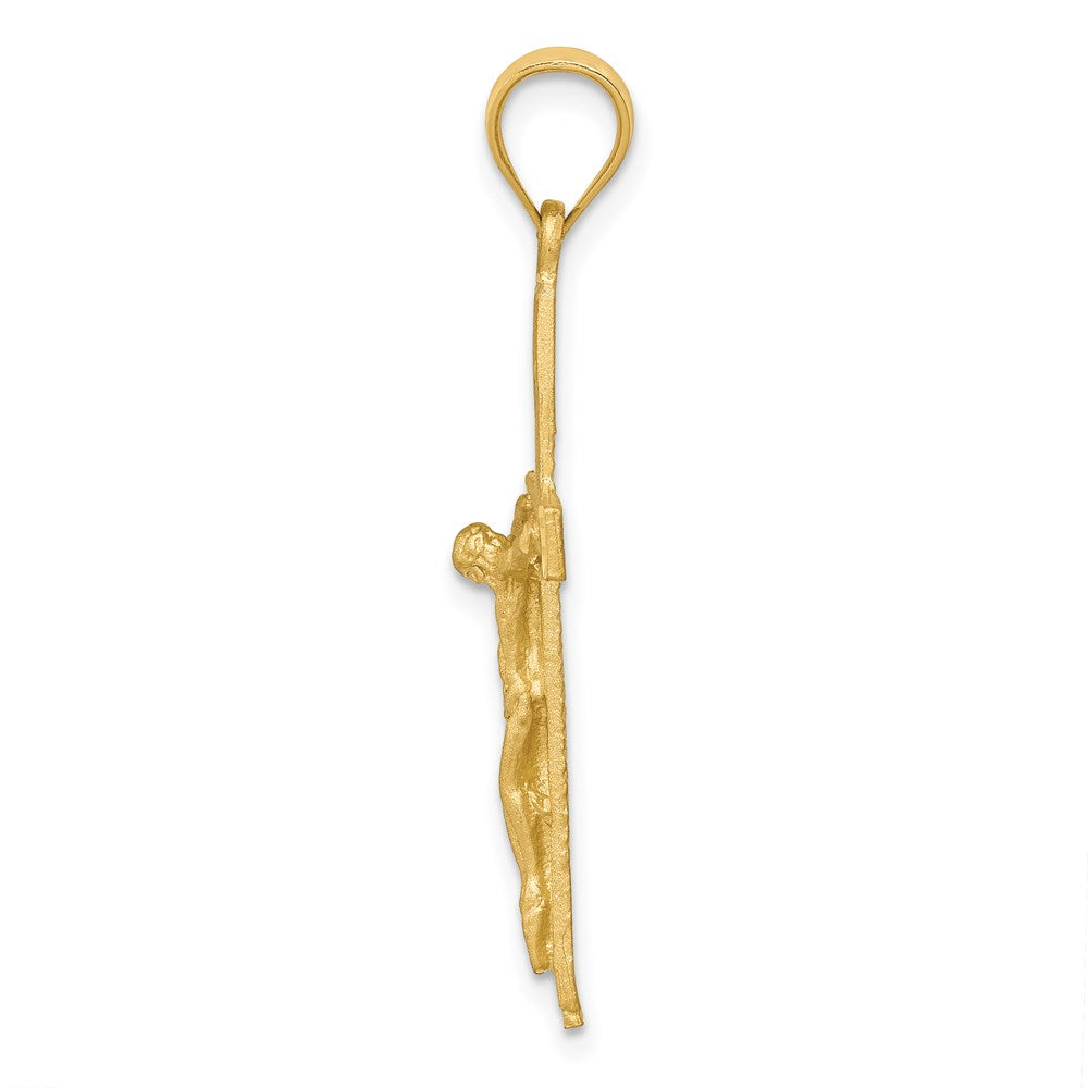 14K Gelbgold Kruzifix-Anhänger