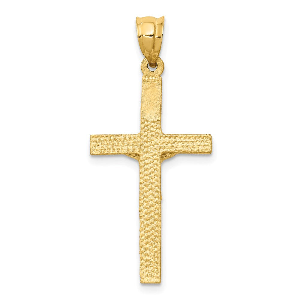 14K Gelbgold Kruzifix-Anhänger
