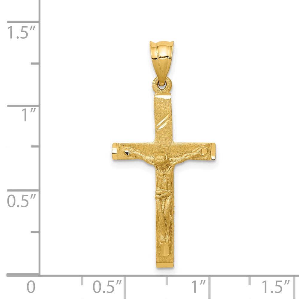 14K Gelbgold Kruzifix-Anhänger