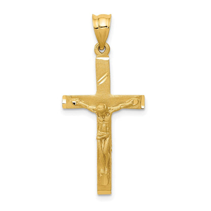 14K Gelbgold Kruzifix-Anhänger