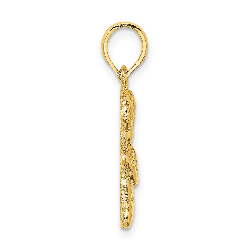 14K Gelbgold Betend Junge Charm