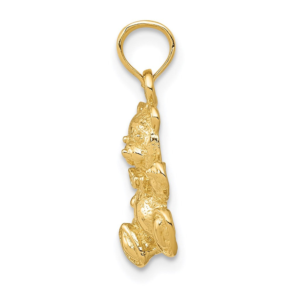 14K Gelbgold Teddybär-Charm