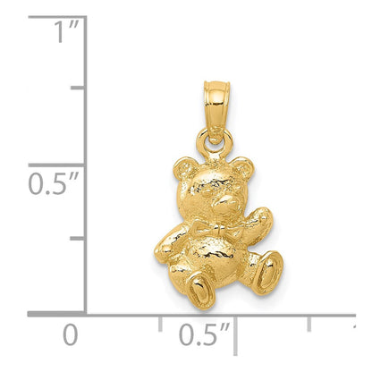 14K Gelbgold Teddybär-Charm