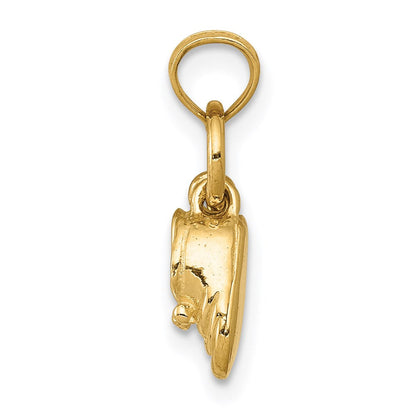 14K Gelbgold 3D beweglicher Babyschuh-Charm