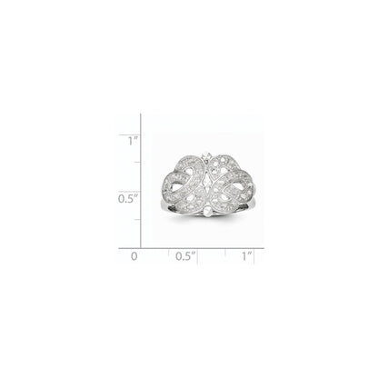 14K Weißgold Fancy-Ring